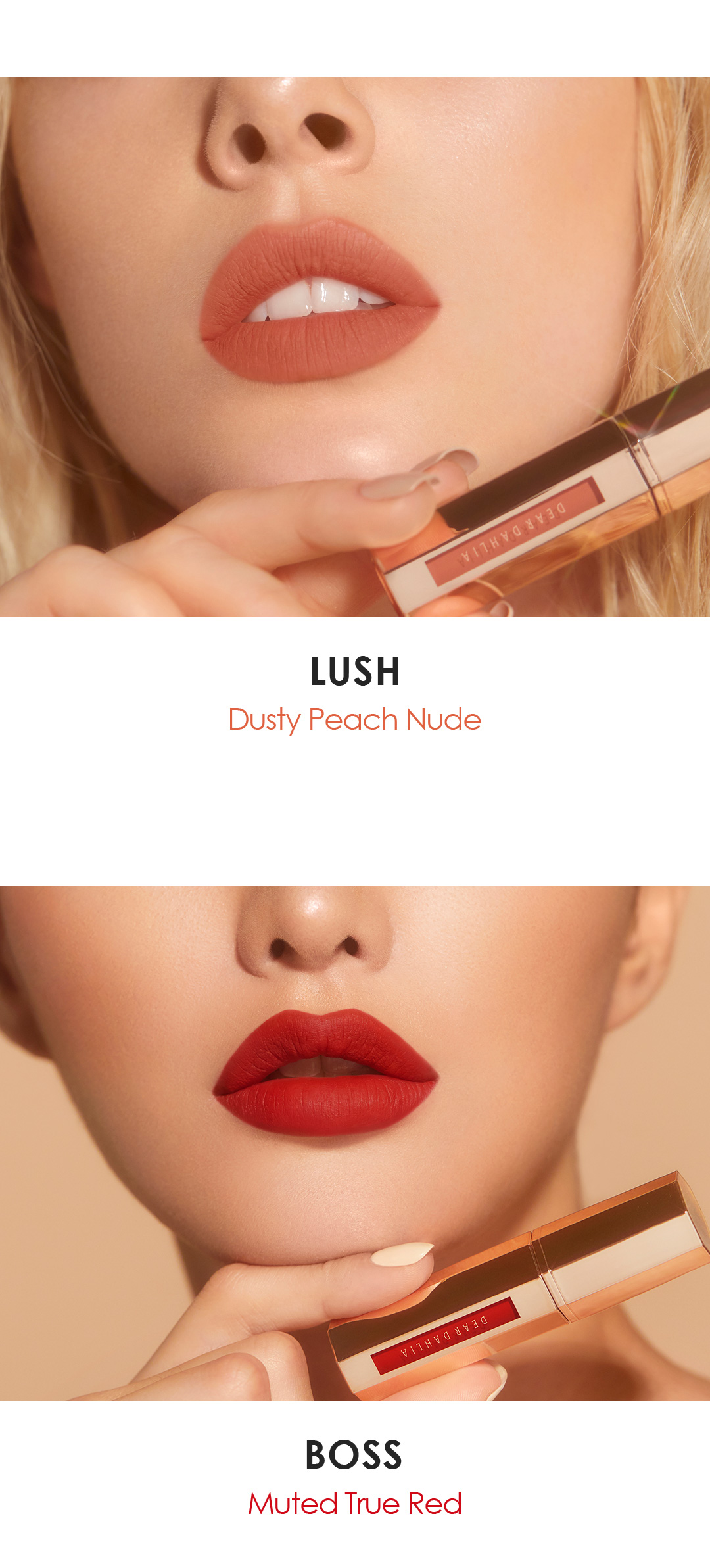 dear dahlia sensuous matte lip suit